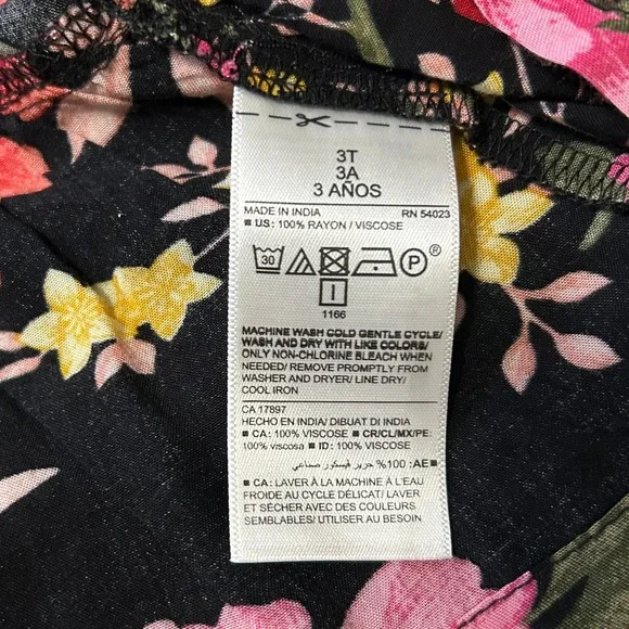 Old Navy Gap Dress Shorts Leggings Kids 3T Multicolor Floral Denim Spring Bundle - Picture 4 of 6